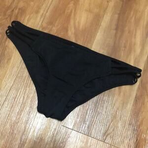 Sundazed Black Bikini Bottoms with Decorative Side Straps Size Medium
